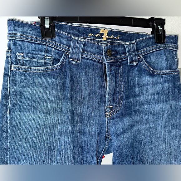 7 For All Mankind Flare Wide Leg Jeans with Vintage Wash size 29 - Picture 3 of 7